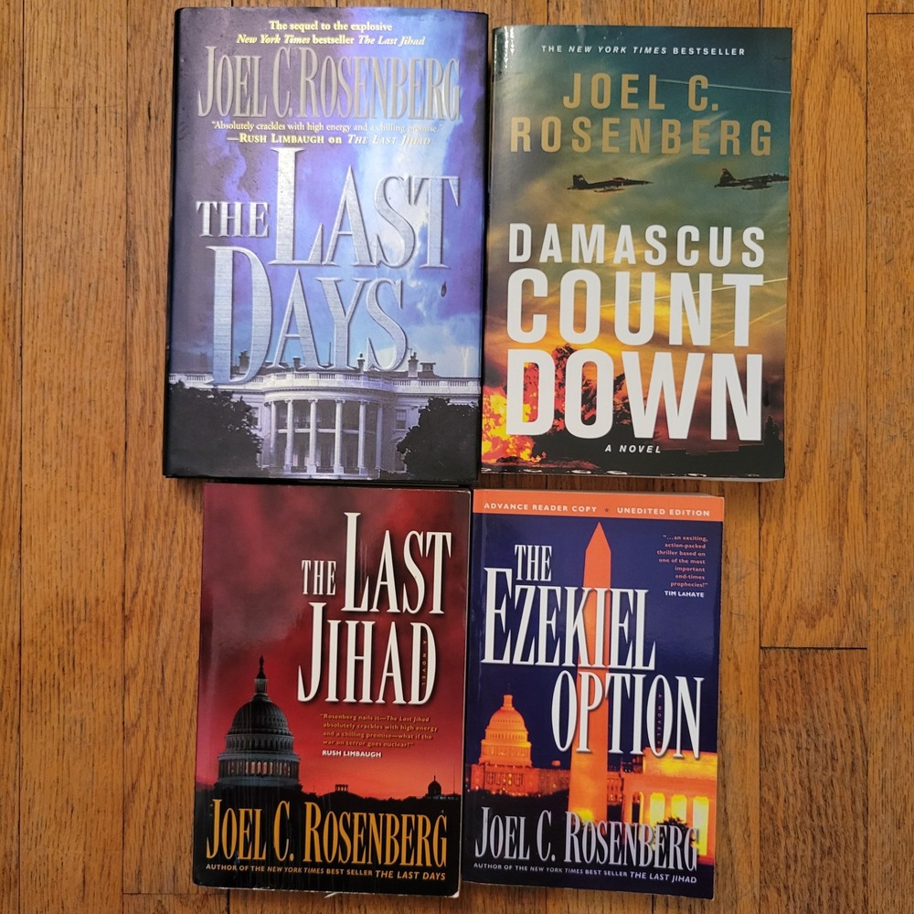 Joel C Rosenberg 4 Books Political Thriller Suspense Christian Fiction End Time